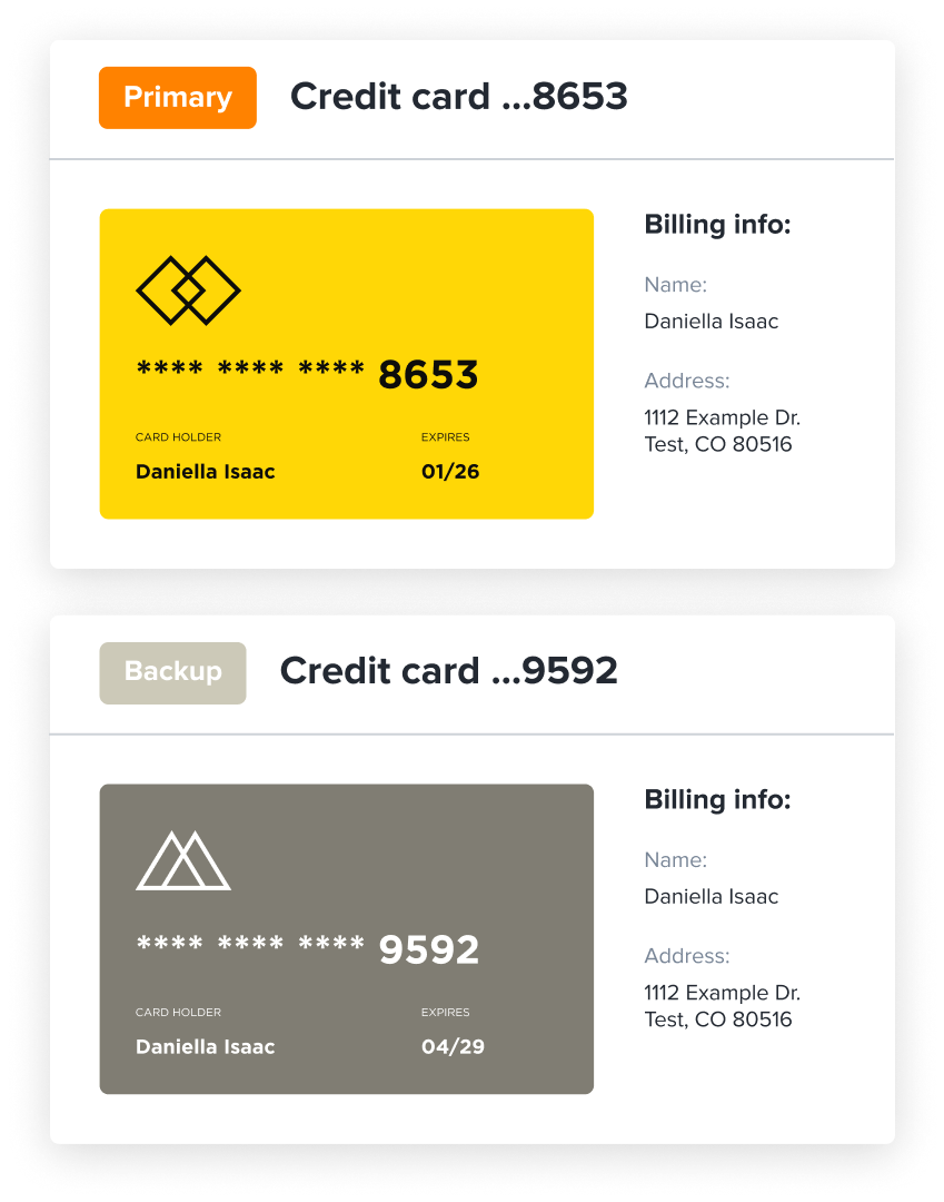 Primary payment method