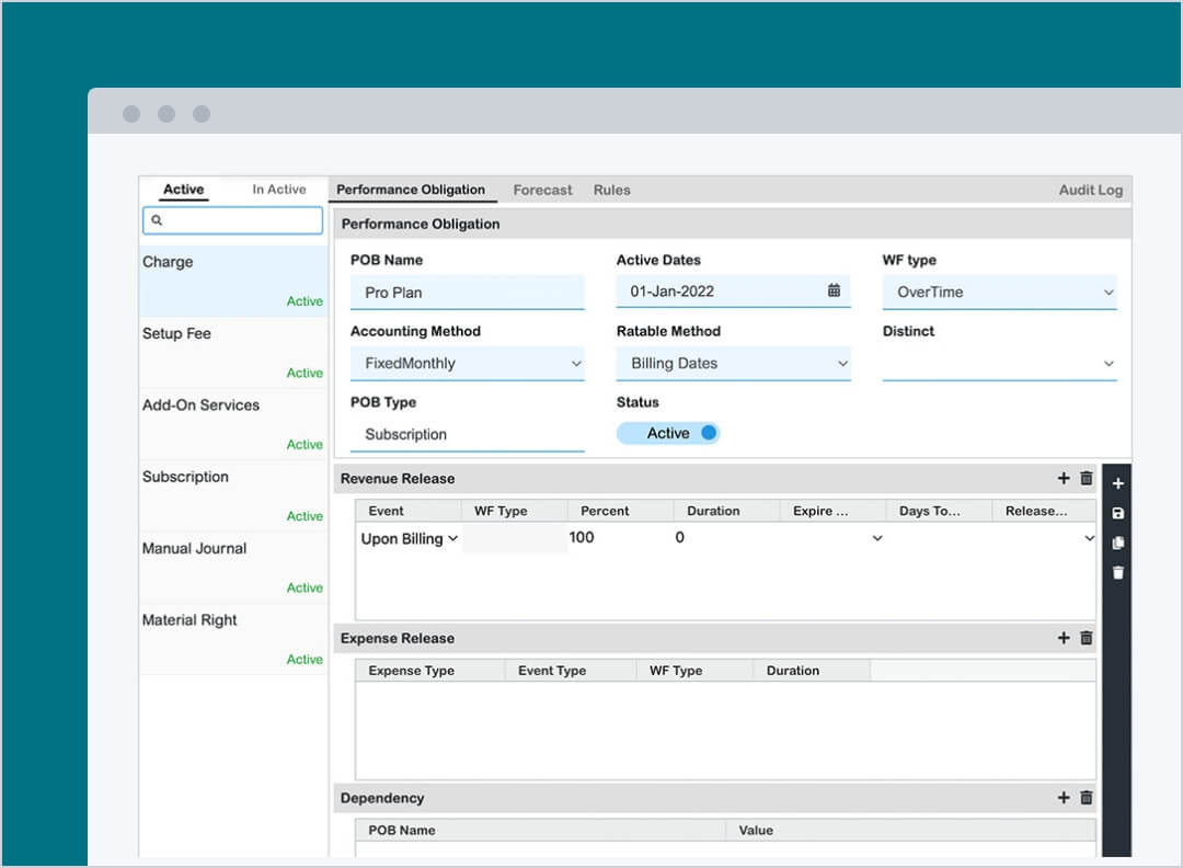 Automated revenue recognition reports