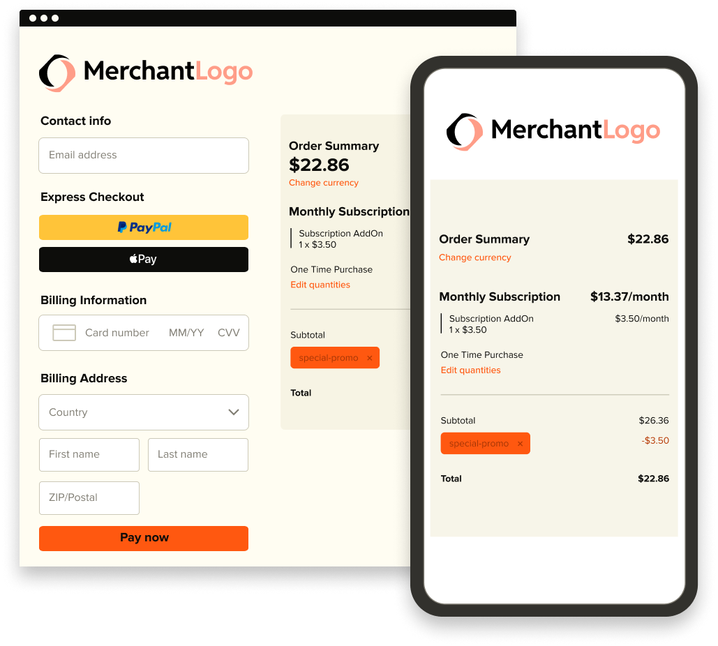 MerchantLogo Checkout